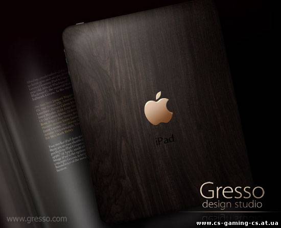 Дизайнерский iPad Gresso с 200-летним африканским черным деревом